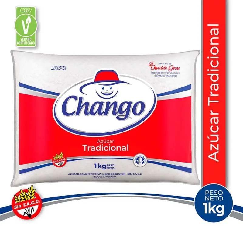 Azúcar 1 Kg Tradicional Chango Azúcar Chango 1 Kg.