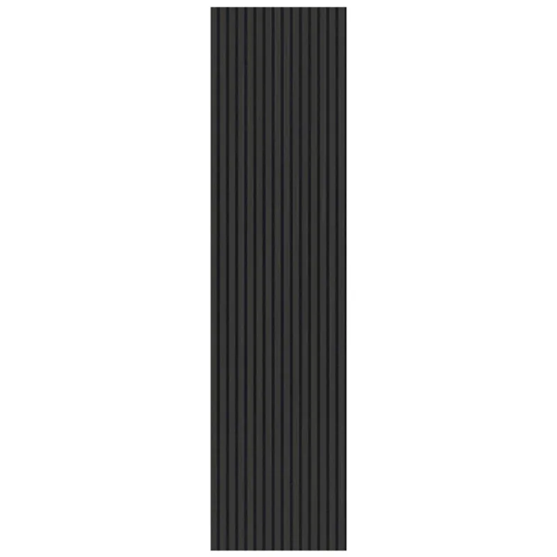 Richelieu Grooved Acoustic Tiles 24 x 95-in in Grey/Black