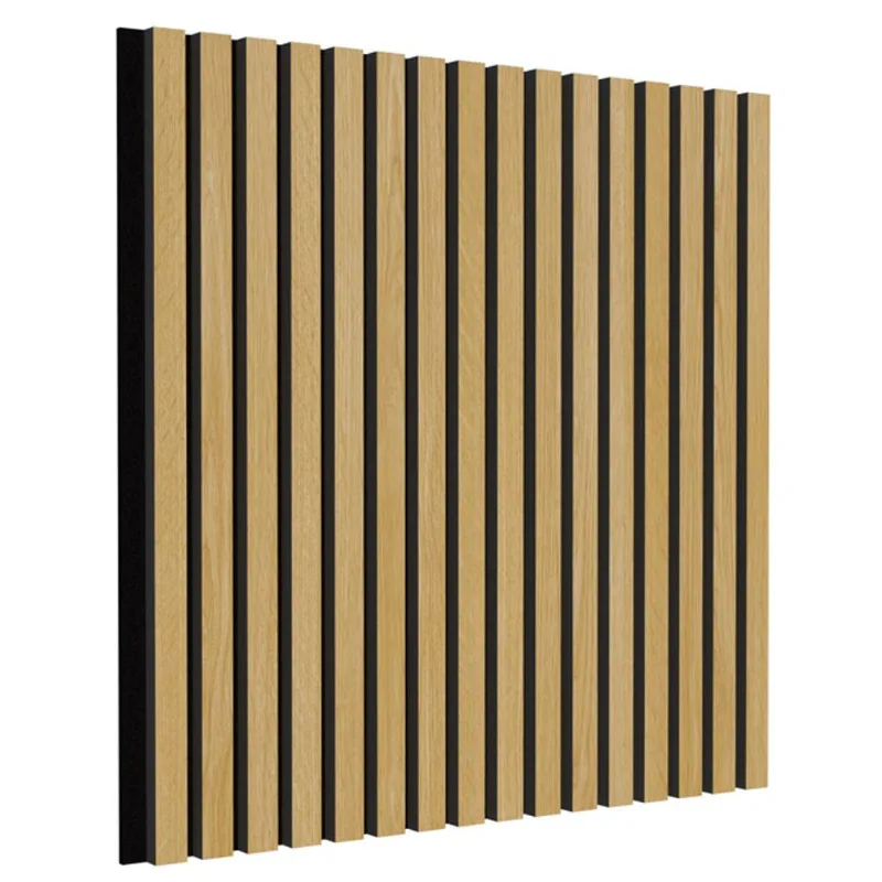 Richelieu Kalmate grooved acoustic tiles 24-in x 24-in - Colour Light Oak - Pack of 6