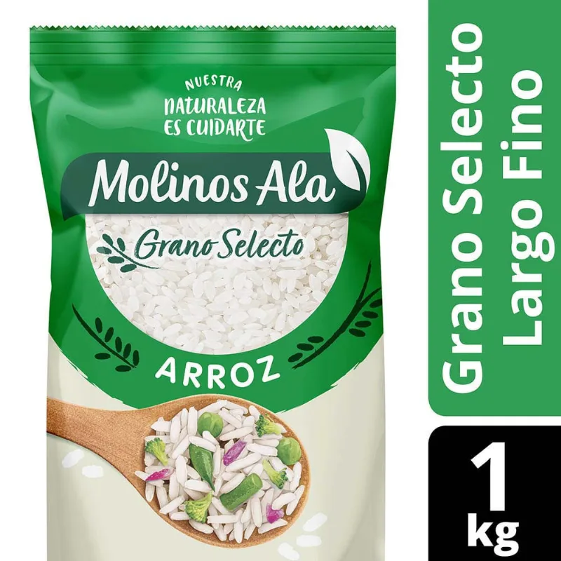 Arroz Molinos Ala Grano Largo Fino 1kg