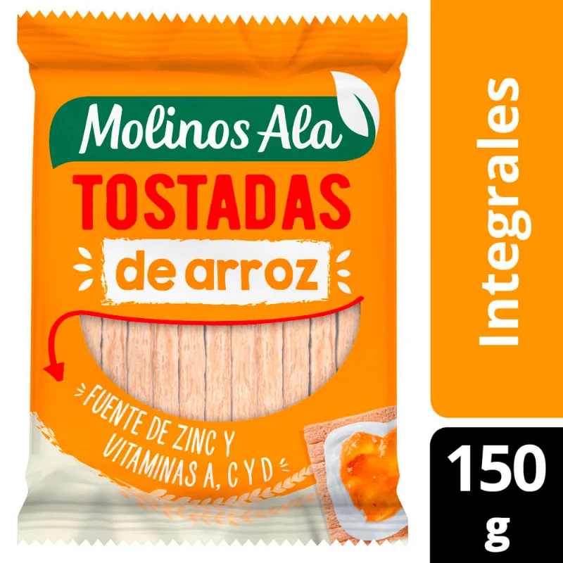 Tostadas Integral Con Vitamina X 150 Gr Molinos Ala
