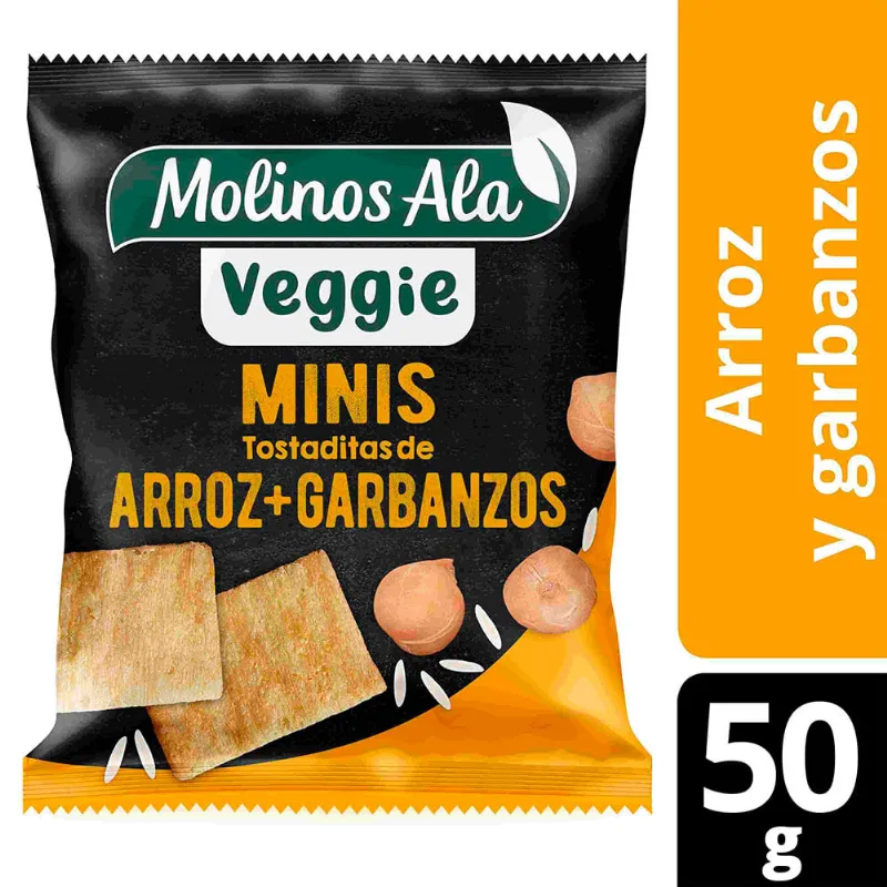 Tostaditas Veggie Molinos Ala Arroz Garbanzo