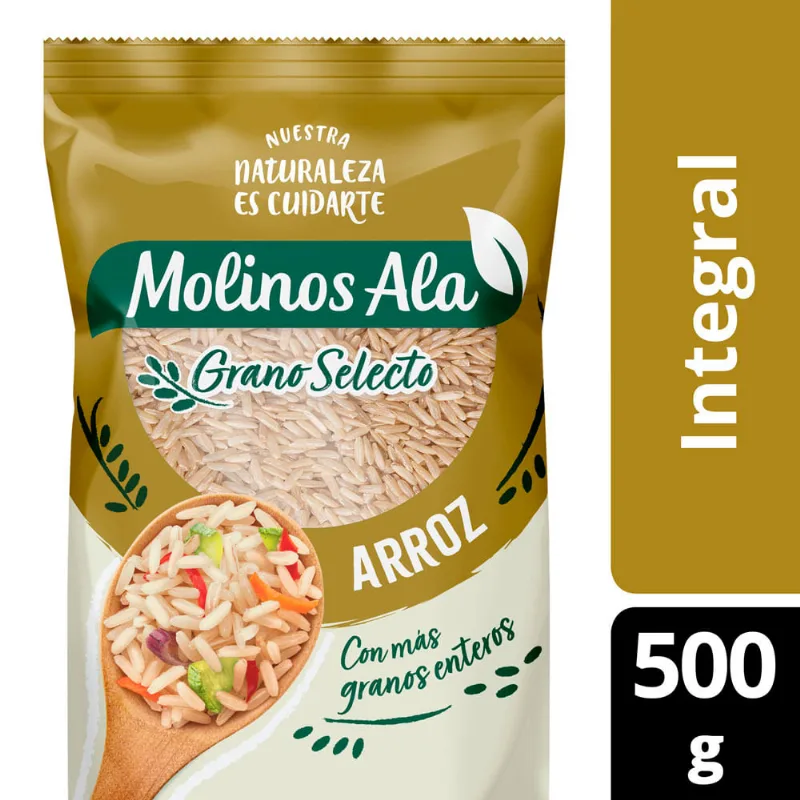Arroz Integral Selecto X 500 Gr Molinos Ala