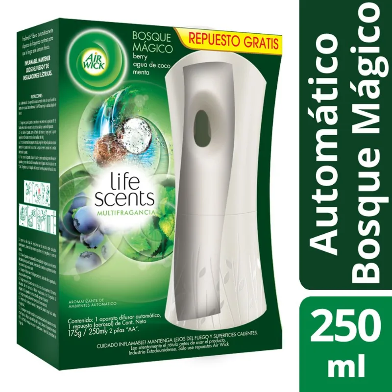 Difusor Air Wick bosque mágico + repuesto 160 cc.
