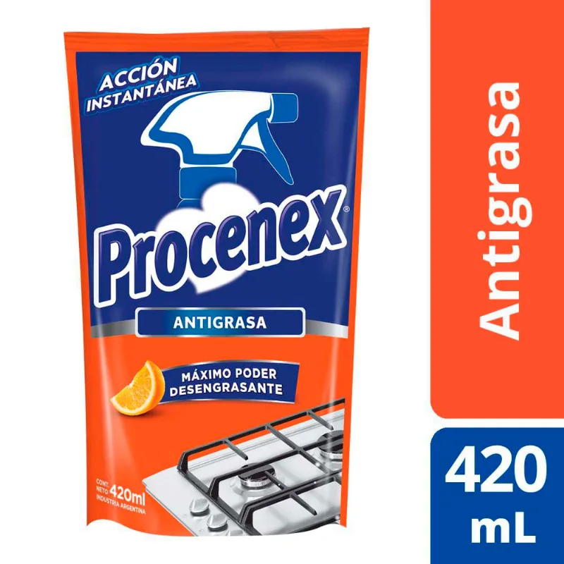 Limpiador Antigrasa Procenex Repuesto 420 Ml