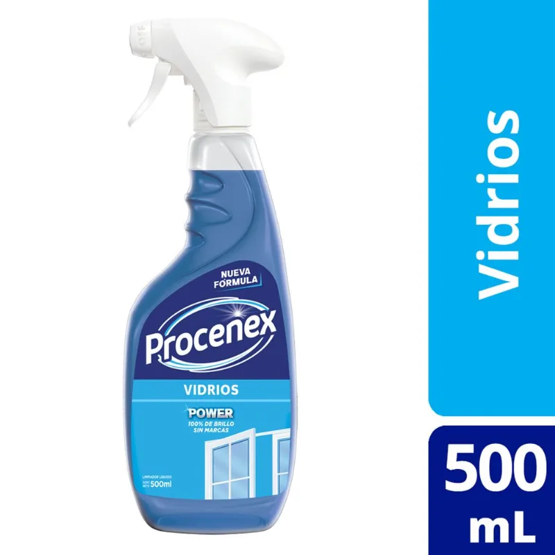 Limpiador líquido Procenex vidrios gatillo 500 ml.