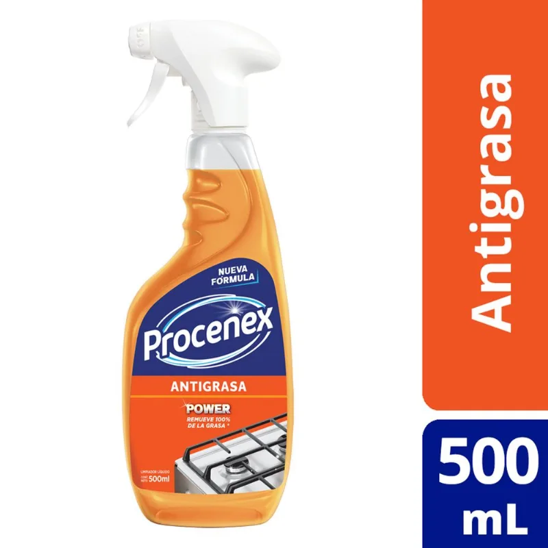 Limpiador líquido Procenex antigrasa cocina gatillo 500 ml.