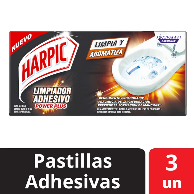 Pastilla para inodoros adhesiva Harpic Lavanda 3 u.