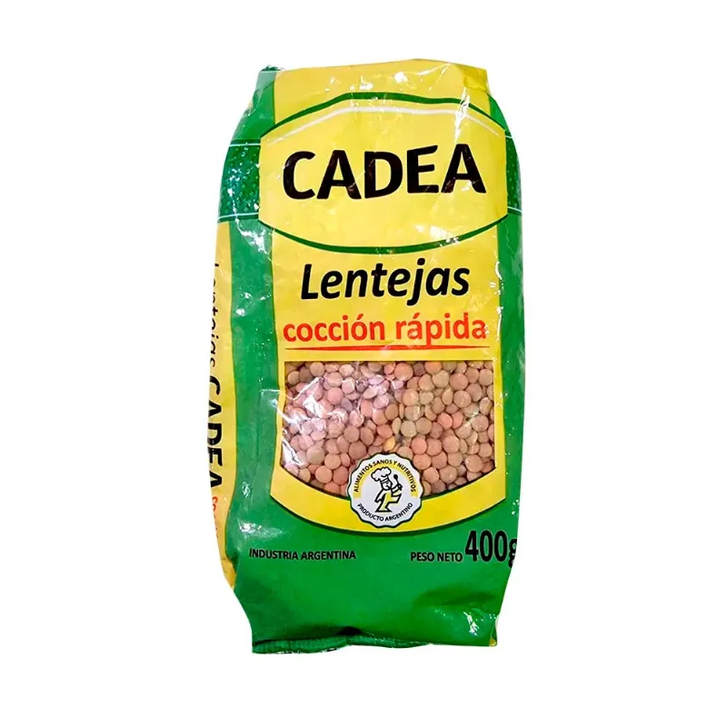 Lentejas cocción rápida 400 Grs Cadea Lentejas Cadea 400 Gr