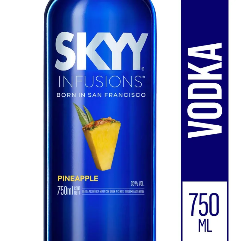 Vodka Sabor Ananá 750 Ml Skyy