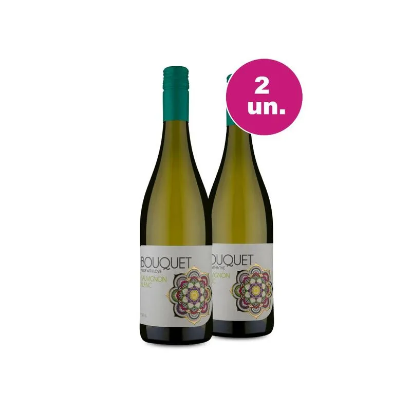 Kit 2 Vinho Branco Francês Bouquet Igp Pays Sauvignon Blanc