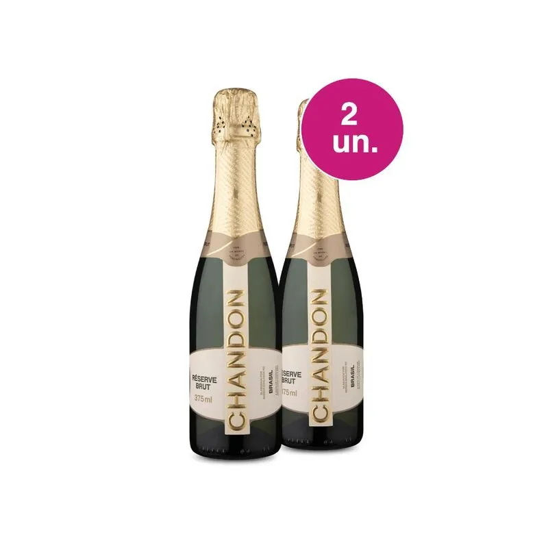 Kit Espumante Chandon Réserve Brut 375ml 2 Garrafas