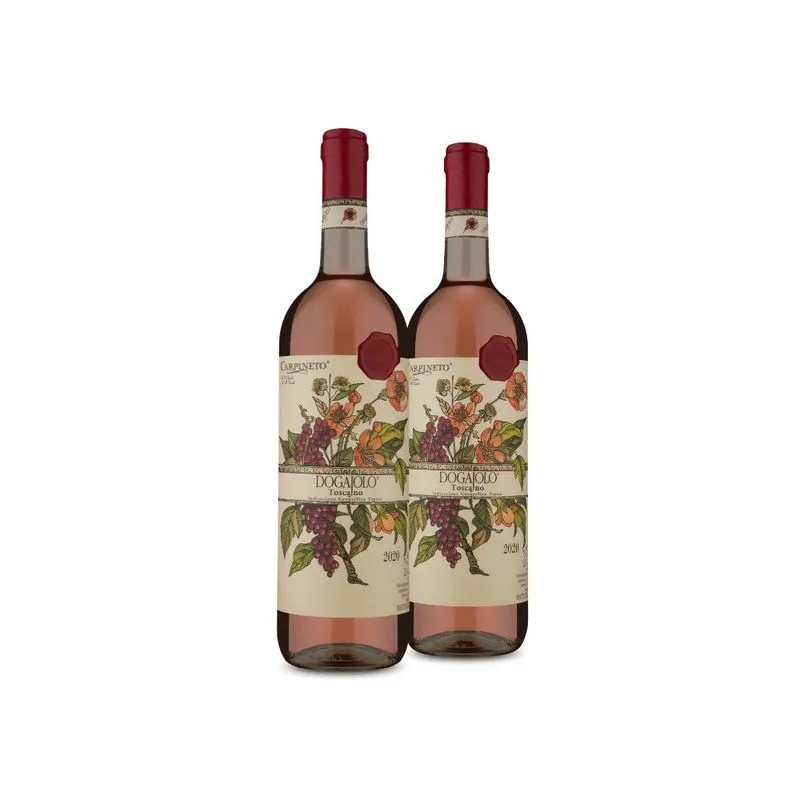 Kit 2 Vinho Rosé Italiano Carpineto Dogajolo Toscano Rosato