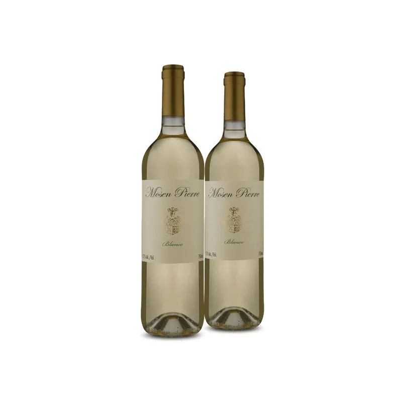 Kit 2 Vinho Branco Espanhol Mosen Pierre Blanco 750ml