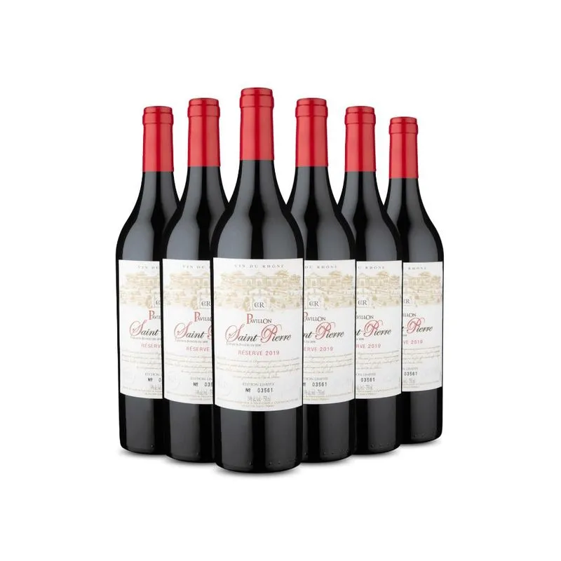 Kit 6 Pavillon Saint Pierre Réserve Côtes-du-rhône 2019