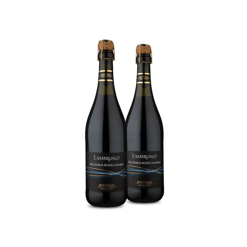 Kit 2 Frisante Botticello Lambrusco Dellemilia Rosso Amabile