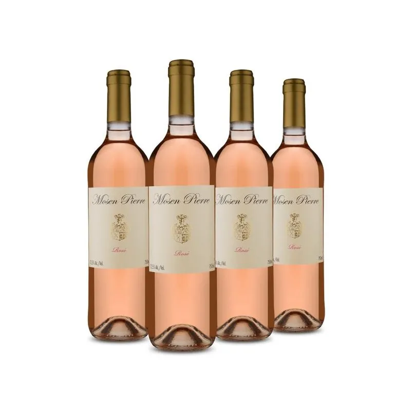 Kit Vinho Rosé Mosen Pierre Seco 4 Garrafas