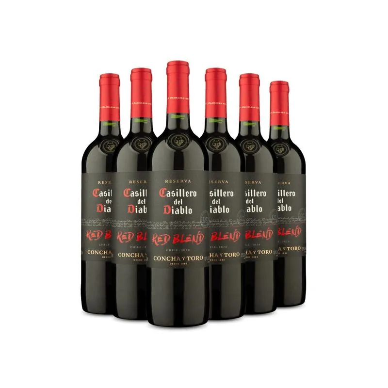 Kit Casillero Del Diablo Reserva Red Blend 2020 6 Garrafas