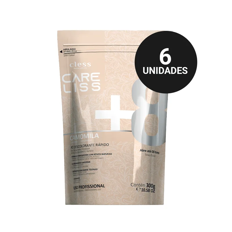 Kit Profissional Pó Descolorante Care Liss Camomila (6x300gr)