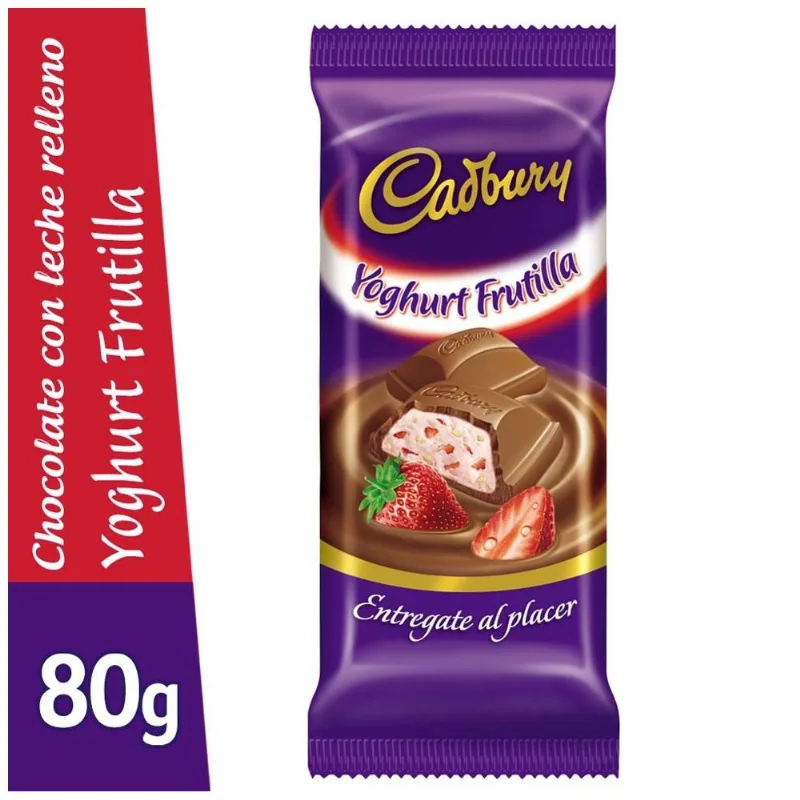 Chacolate Cadbury Yoghurt Frutilla 80 Gr