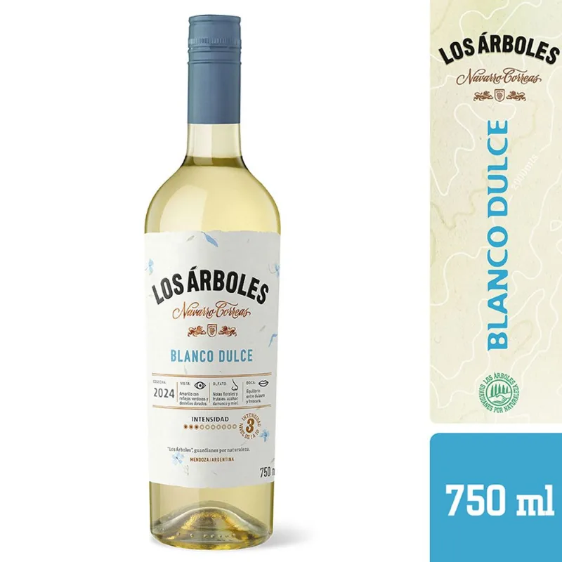 Vino blanco dulce Los Árboles en botella 750 ml