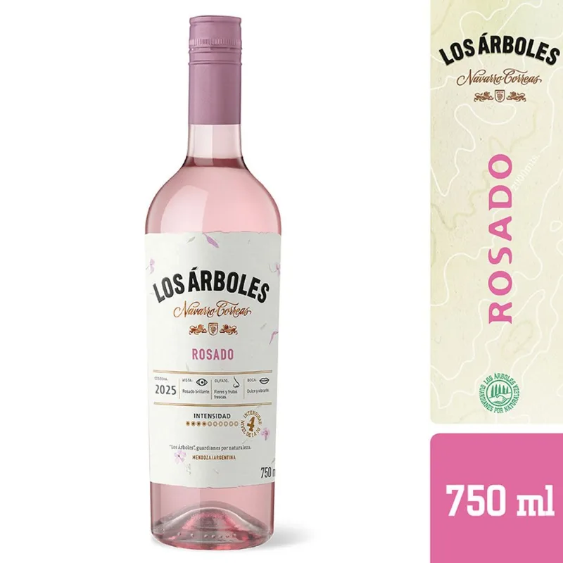 Vino rosado Los Árboles en botella 750 ml
