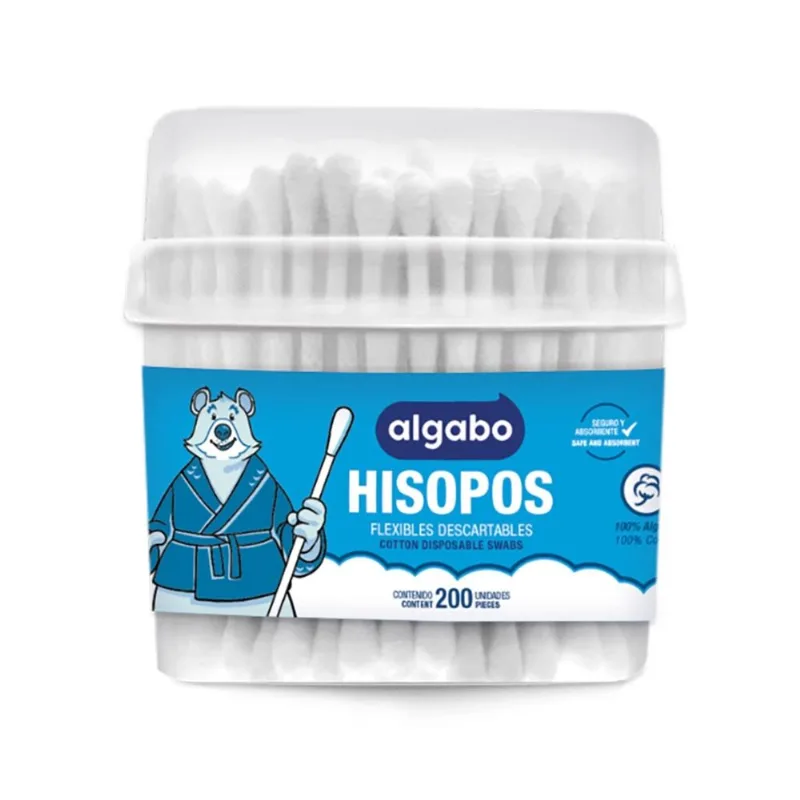 Hisopos Algabo tubo x 200 uni