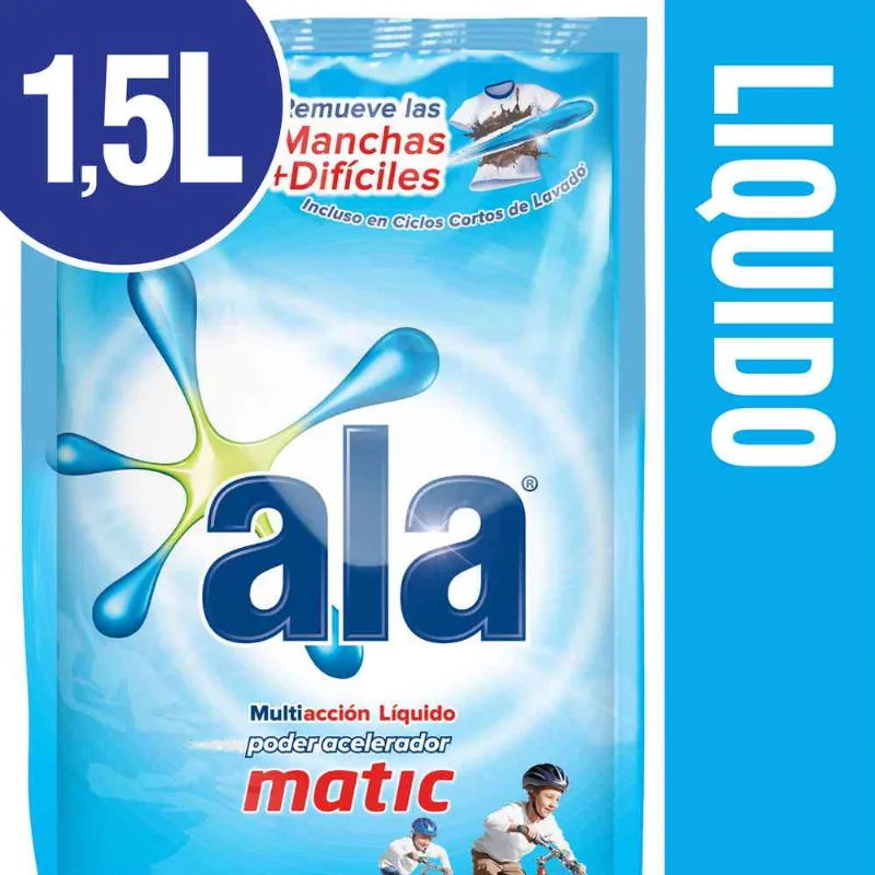 Ala Jabón Para Ropa Líquido Clásico Lavarropas Respuesto 1,5 L