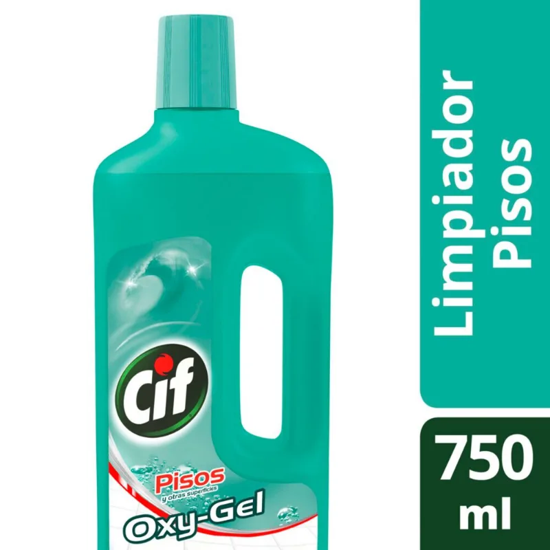 Limpiador líquido Cif pisos oxygel 750 cc.