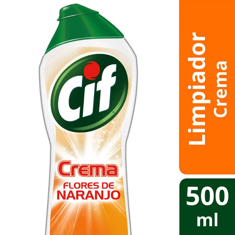 Limpiador cremoso Cif naranja 500 cc.