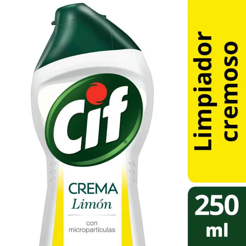 Cif Limpiador Crema Limon Botella 375gr Limpiador Cif Crema Limón Botella 375 Gr