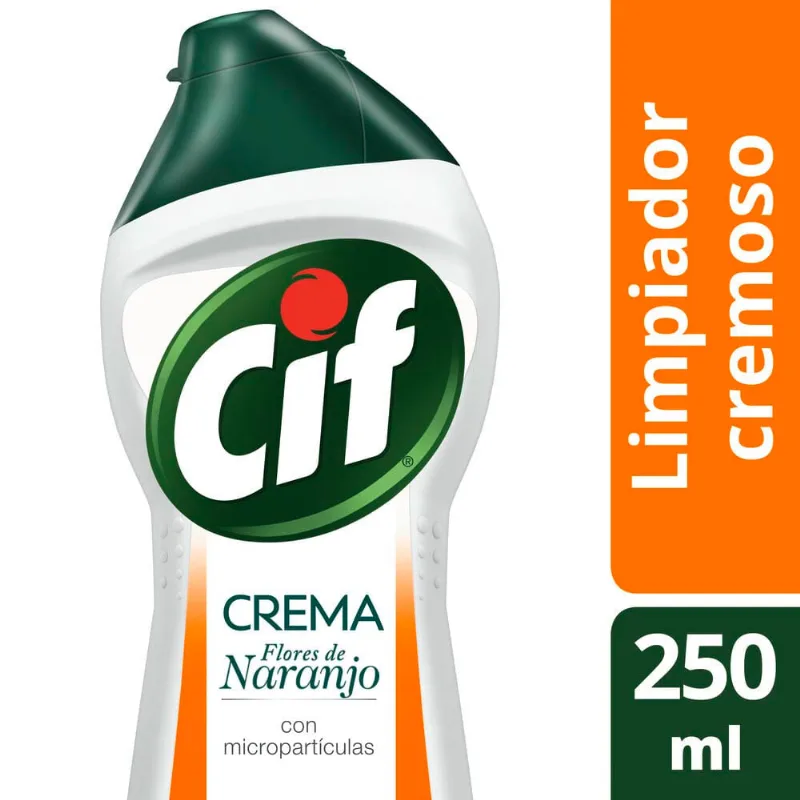 Limpiador Cif Crema Naranja Botella 375 Gr