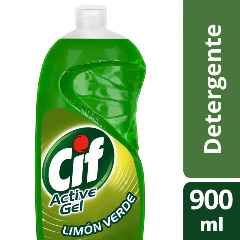 Cif Detergente Lavavajilla Concentrado Active Gel 900 Ml