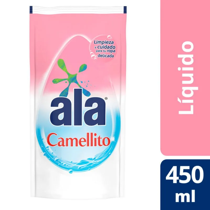 Jabón líquido ropa fina Ala camellito matic 450 ml