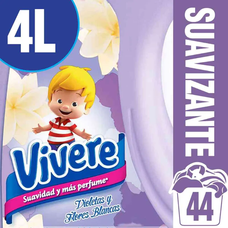 Vivere Suavizante Regular Violetas Y Flores 4 L