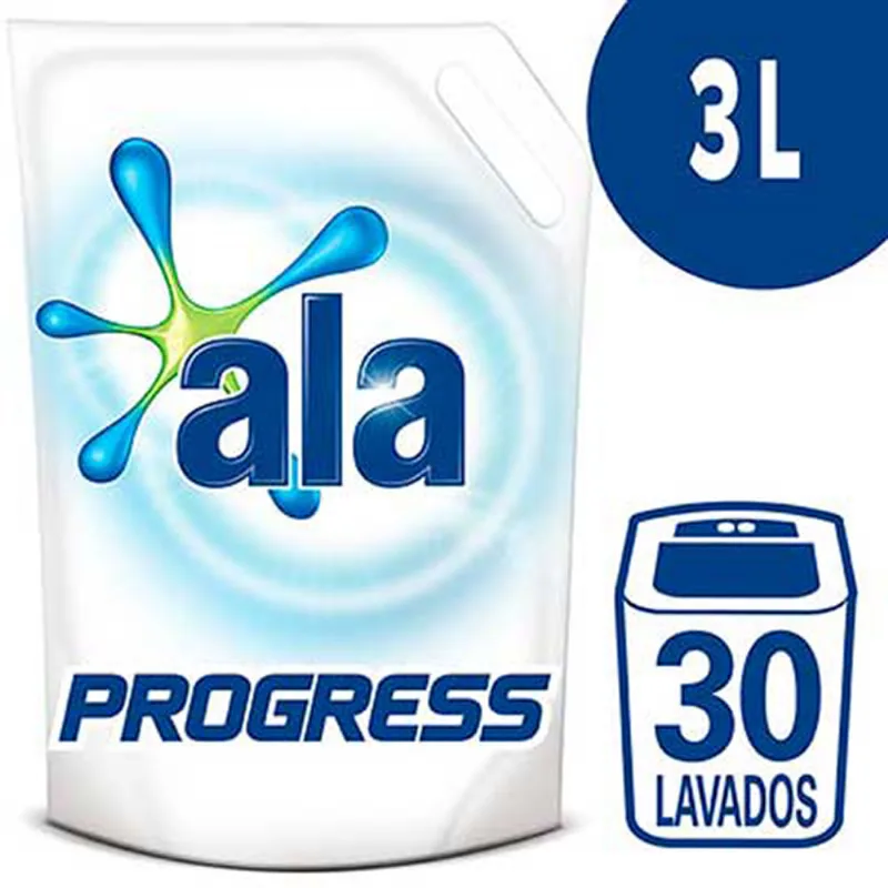 Detergente Líquido Ala Matic Progress Repuesto 3 L