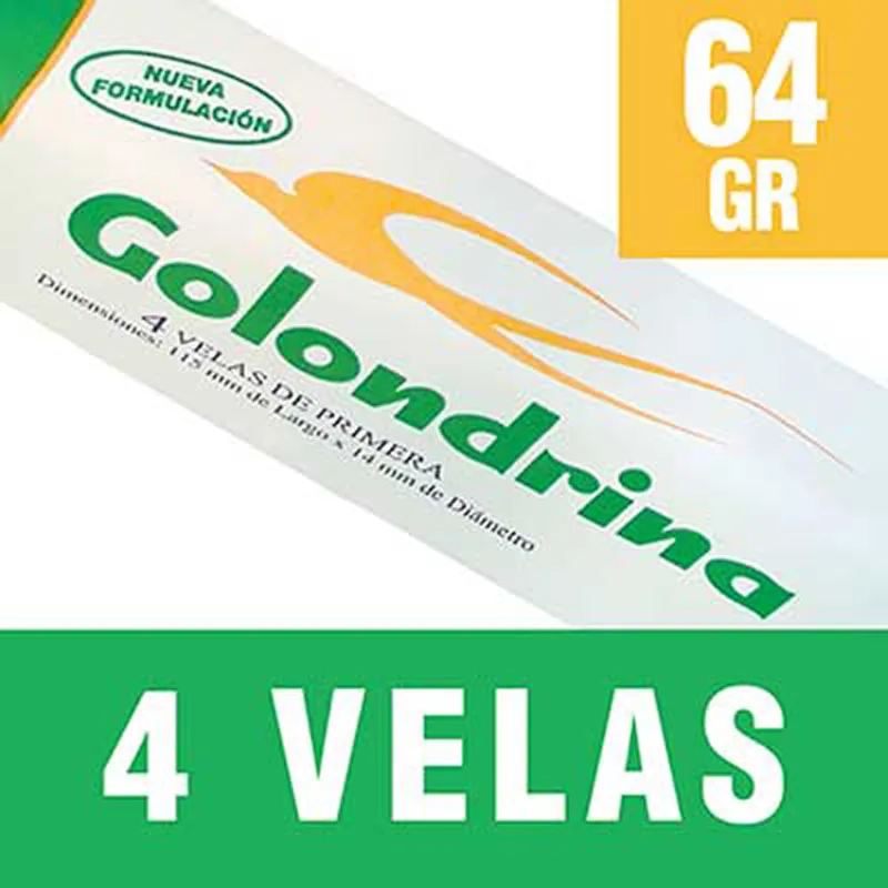 Vela Golondrina Paq X 64 Gr Vela Golondrina 64 Gr