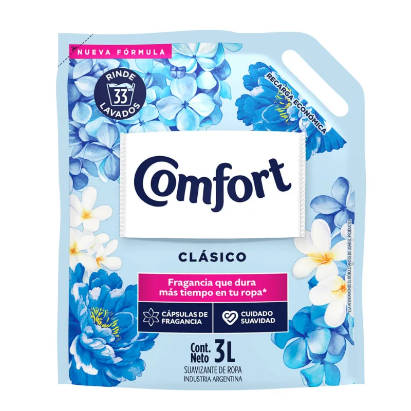 Suavizante Líquido para Ropa Comfort Classic con Fragancia x 3 l