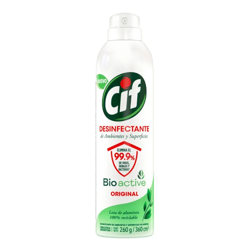 Desinfectante de Ambientes y Superficies En Aerosol 360 Ml Original