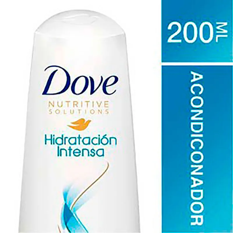 Dove Acondicionador Botella Hidratación Intensa 200ml Acondicionador Dove Hidratación Intensa 200 Ml