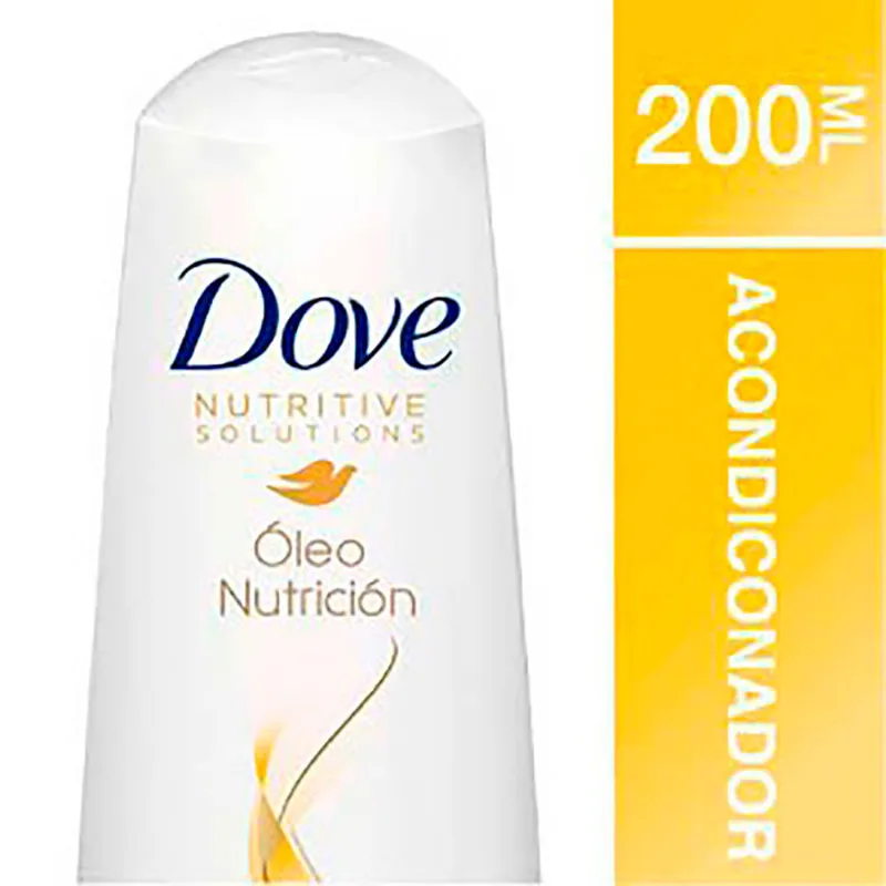 Dove Acondicionador Botella Oleo Nutrición 200ml Acondicionador Dove Oleo Nutrición 200 Ml