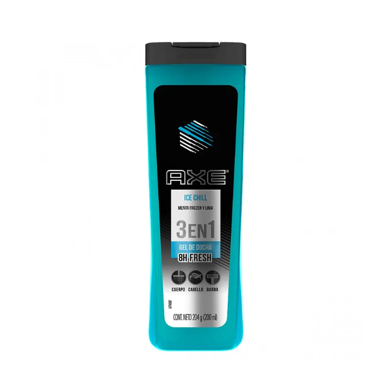 Gel De Ducha Axe Ice Chill Menta Frozen Y Lima 200 Ml