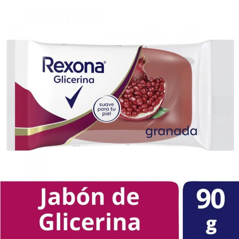Jabón de tocador Rexona granada glicerina 90 g.