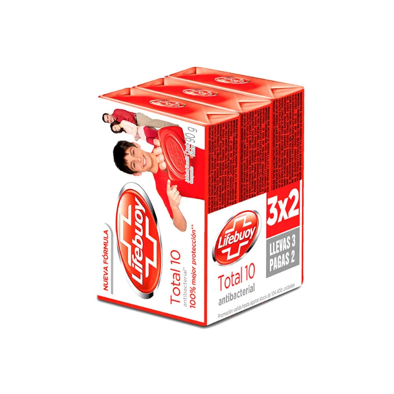 Jabón De Tocador Lifebuoy Total 10 Antibact