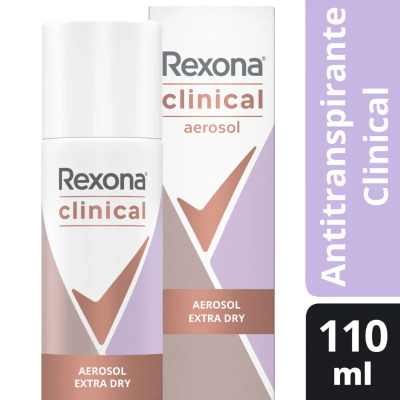 Desodorante antitranspirante Rexona extra dry en aerosol 110 ml