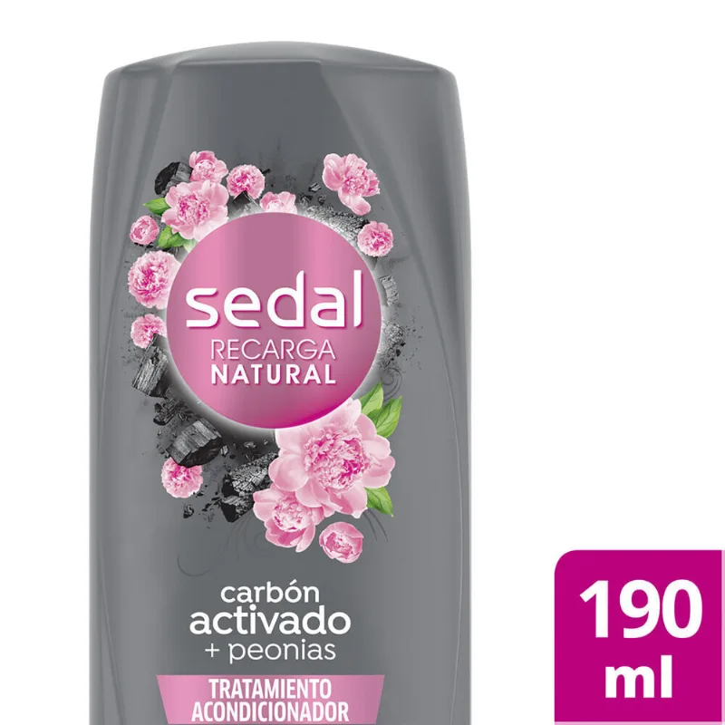 Acondicionador Sedal carbón activado + peonias 190 ml.
