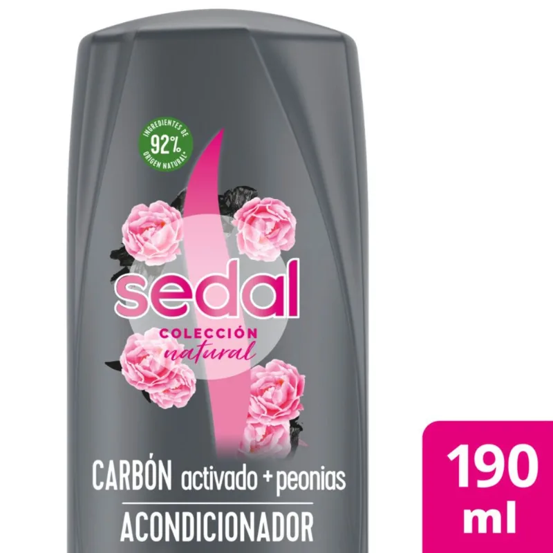 Acondicionador Sedal carbón activado + peonias 190 ml.