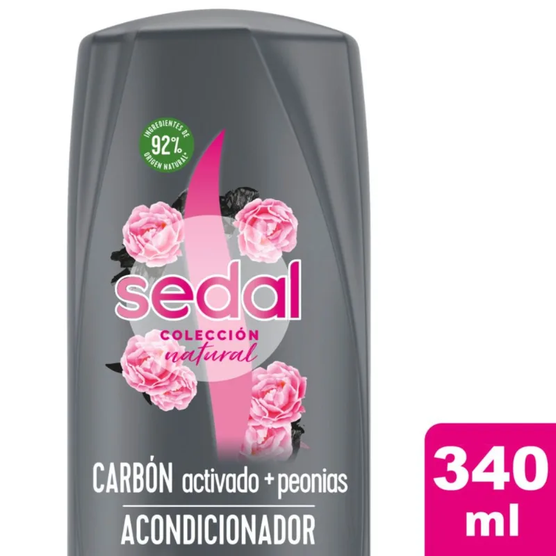 Acondicionador Sedal carbón activado + peonias 340 ml.