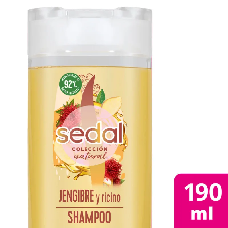 Shampoo Sedal jengibre y ricino 190 cc.