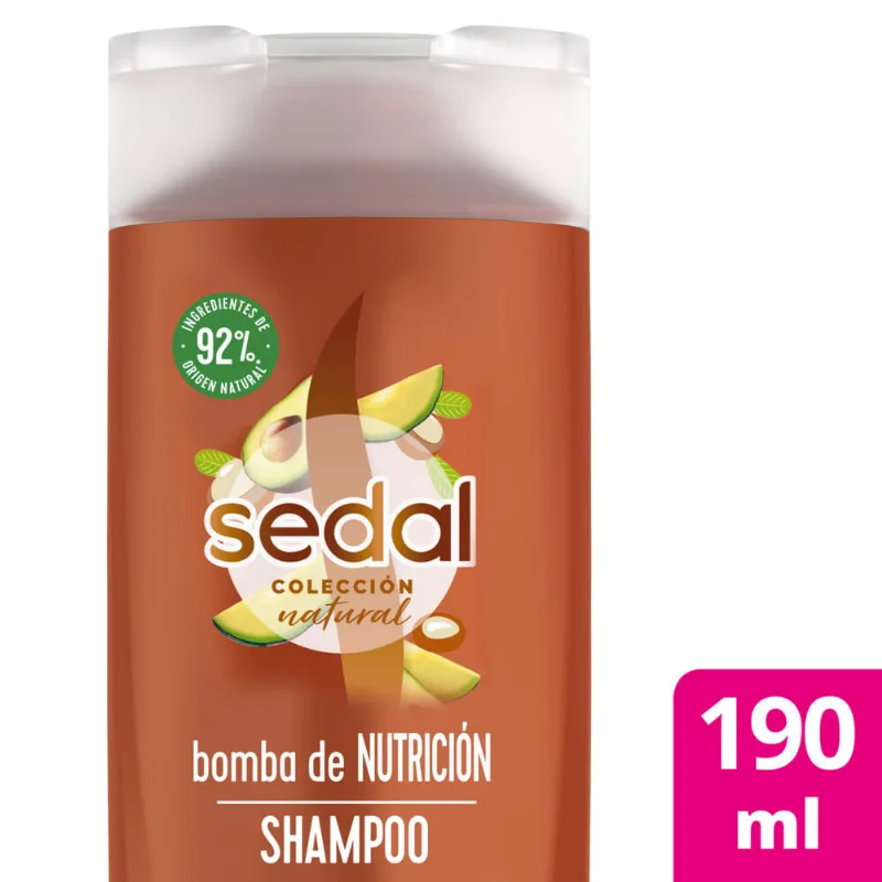 Shampoo Sedal bomba nutrición 190 cc.